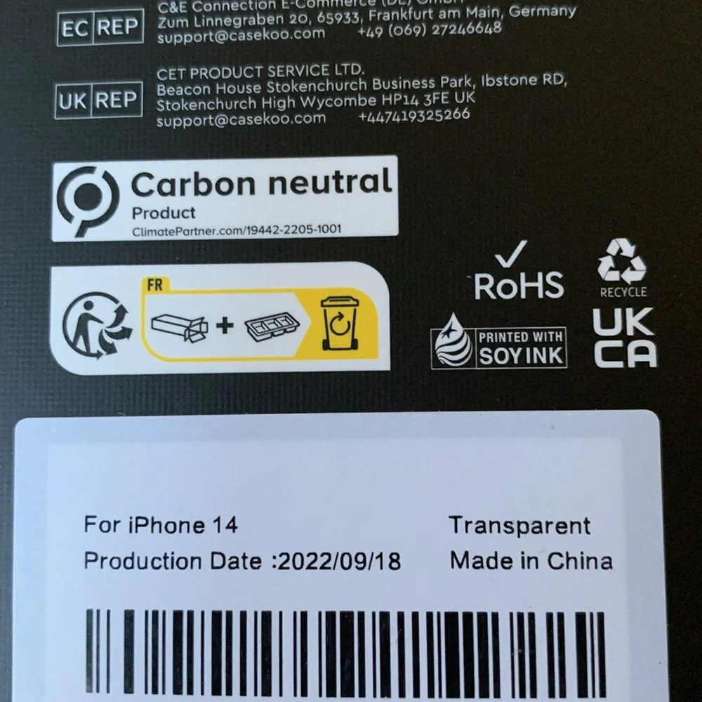 APPLE IPhone 14 Clear Case Bundle of 2